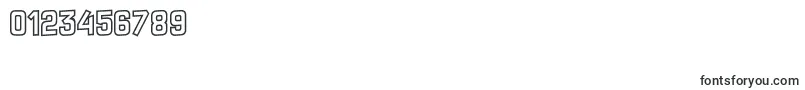 CrazySixtiesHollow-Schriftart – Schriften für Zahlen und Nummern