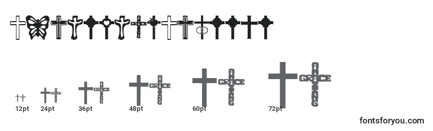 ChristianCrosses Font Sizes