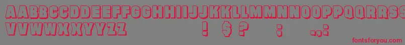 More about EvilConspiracyShadow Font EvilConspiracyShadow Font – Red Fonts on Gray Background