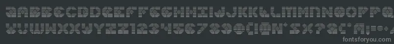 Police Zoomrunnergrad – polices grises sur fond noir