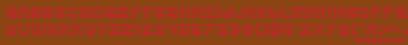 Zoomrunnergrad Font – Red Fonts on Brown Background