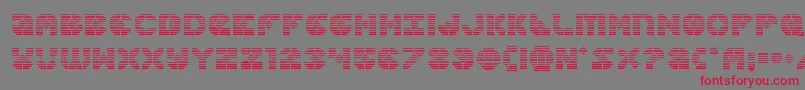 Zoomrunnergrad Font – Red Fonts on Gray Background