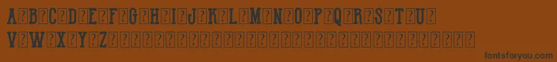 HotNationalTeamDemo Font – Black Fonts on Brown Background