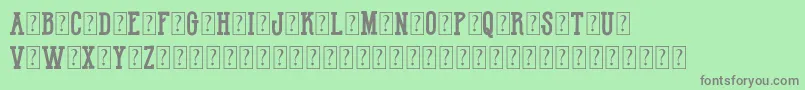 HotNationalTeamDemo Font – Gray Fonts on Green Background