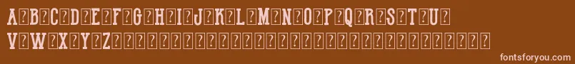 HotNationalTeamDemo Font – Pink Fonts on Brown Background