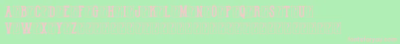 HotNationalTeamDemo Font – Pink Fonts on Green Background