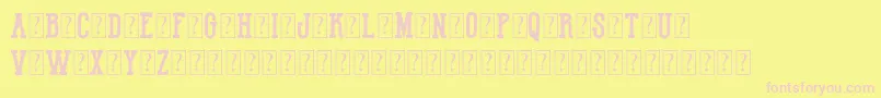 HotNationalTeamDemo Font – Pink Fonts on Yellow Background