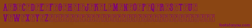 HotNationalTeamDemo Font – Purple Fonts on Brown Background