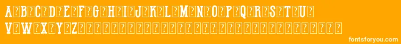 HotNationalTeamDemo Font – White Fonts on Orange Background