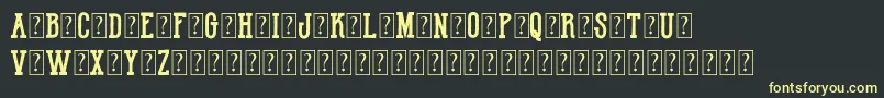 HotNationalTeamDemo Font – Yellow Fonts on Black Background