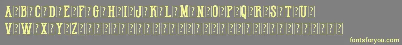 HotNationalTeamDemo Font – Yellow Fonts on Gray Background