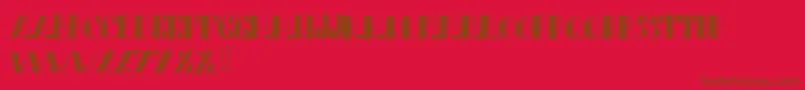 PennAvenue Font – Brown Fonts on Red Background