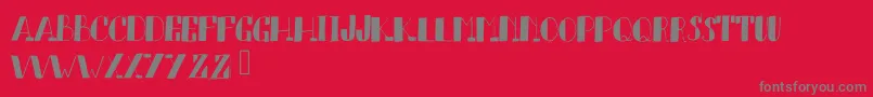 PennAvenue Font – Gray Fonts on Red Background