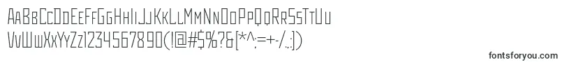 Шрифт Rodchenkocondlightc – кассовые шрифты