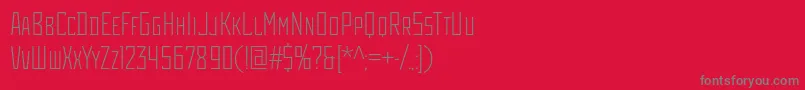 Rodchenkocondlightc Font – Gray Fonts on Red Background