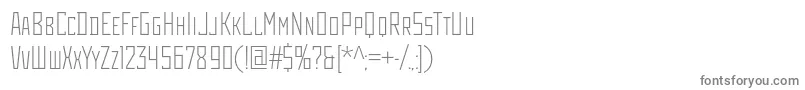Rodchenkocondlightc-Schriftart – Graue Schriften auf weißem Hintergrund