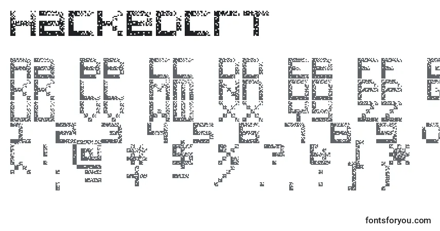 HackedCrt Font – alphabet, numbers, special characters
