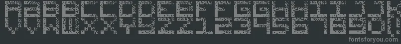 HackedCrt Font – Gray Fonts on Black Background