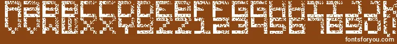 HackedCrt Font – White Fonts on Brown Background