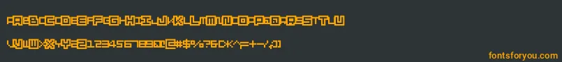 fuente Skatecnospacing – Fuentes Naranjas Sobre Fondo Negro