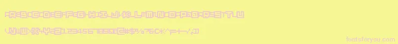 Шрифт Skatecnospacing – розовые шрифты на жёлтом фоне