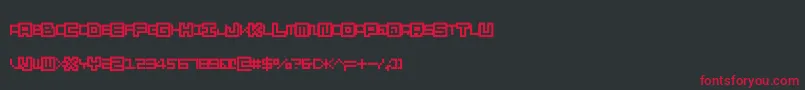 Skatecnospacing Font – Red Fonts on Black Background