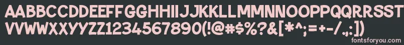 PaltimemarqueeRegular Font – Pink Fonts on Black Background