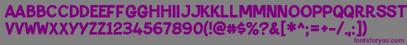 Шрифт PaltimemarqueeRegular – фиолетовые шрифты на сером фоне