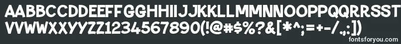 フォントPaltimemarqueeRegular – 黒い背景に白い文字