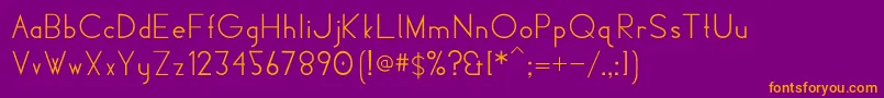 HiloDeco Font – Orange Fonts on Purple Background