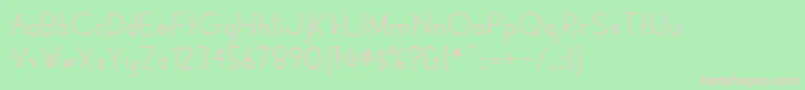 HiloDeco Font – Pink Fonts on Green Background