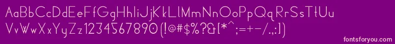 HiloDeco Font – Pink Fonts on Purple Background