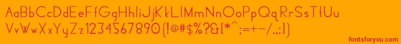 HiloDeco Font – Red Fonts on Orange Background