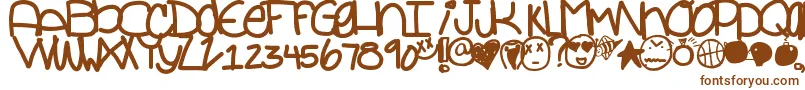 フォントForeveryours – 茶色のフォント