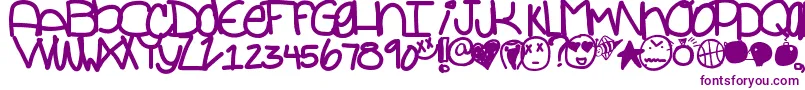 Więcej informacji o czcionce Foreveryours Czcionka Foreveryours – fioletowe czcionki