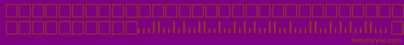 Fonte V500001 – fontes marrons em um fundo roxo