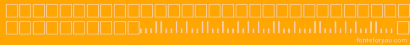 フォントV500001 – オレンジの背景にピンクのフォント