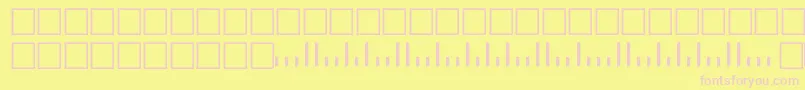 フォントV500001 – ピンクのフォント、黄色の背景