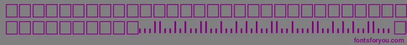V500001-fontti – violetit fontit harmaalla taustalla