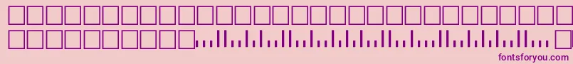 V500001 Font – Purple Fonts on Pink Background