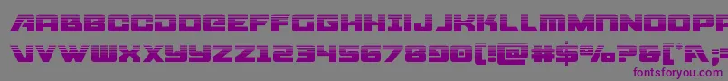 Aircruiserhalf-fontti – violetit fontit harmaalla taustalla