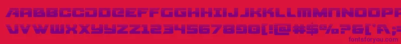 Aircruiserhalf Font – Purple Fonts on Red Background