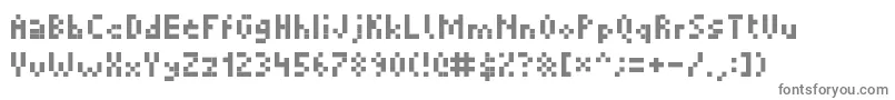 Picopixel Font – Gray Fonts on White Background