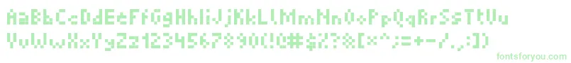 Picopixel Font – Green Fonts on White Background