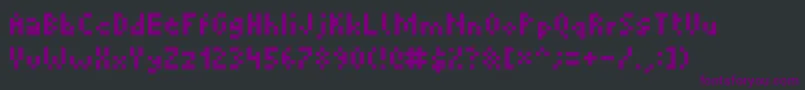 Picopixel Font – Purple Fonts on Black Background
