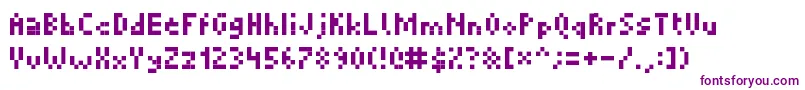 Шрифт Picopixel – фиолетовые шрифты на белом фоне