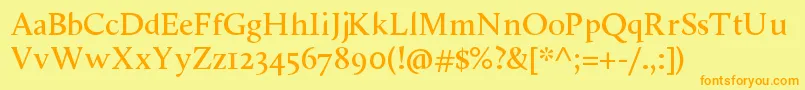 More about ShancallunaRegular Font ShancallunaRegular Font – Orange Fonts on Yellow Background