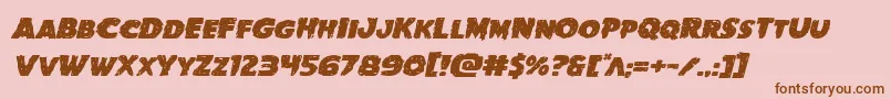 Goblincreekexpandital Font – Brown Fonts on Pink Background