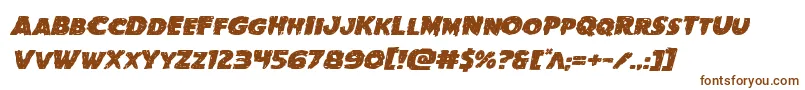 Goblincreekexpandital-fontti – ruskeat fontit valkoisella taustalla