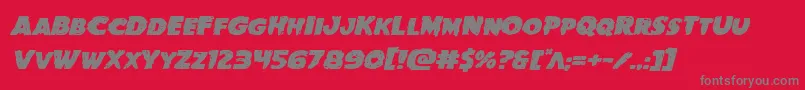 Police Goblincreekexpandital – polices grises sur fond rouge